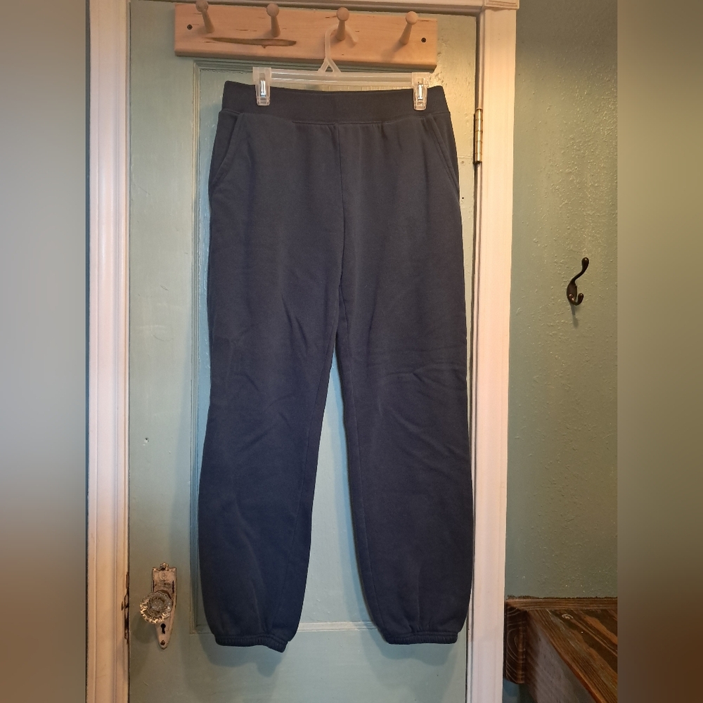 Time and Tru Navy Fleece Pullover Hoodie